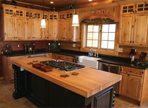 Rustic Alder Kitchen Cabinets