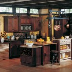 Merillat Classic Lariat Cherry Paprika Ebony Glaze Cabinets